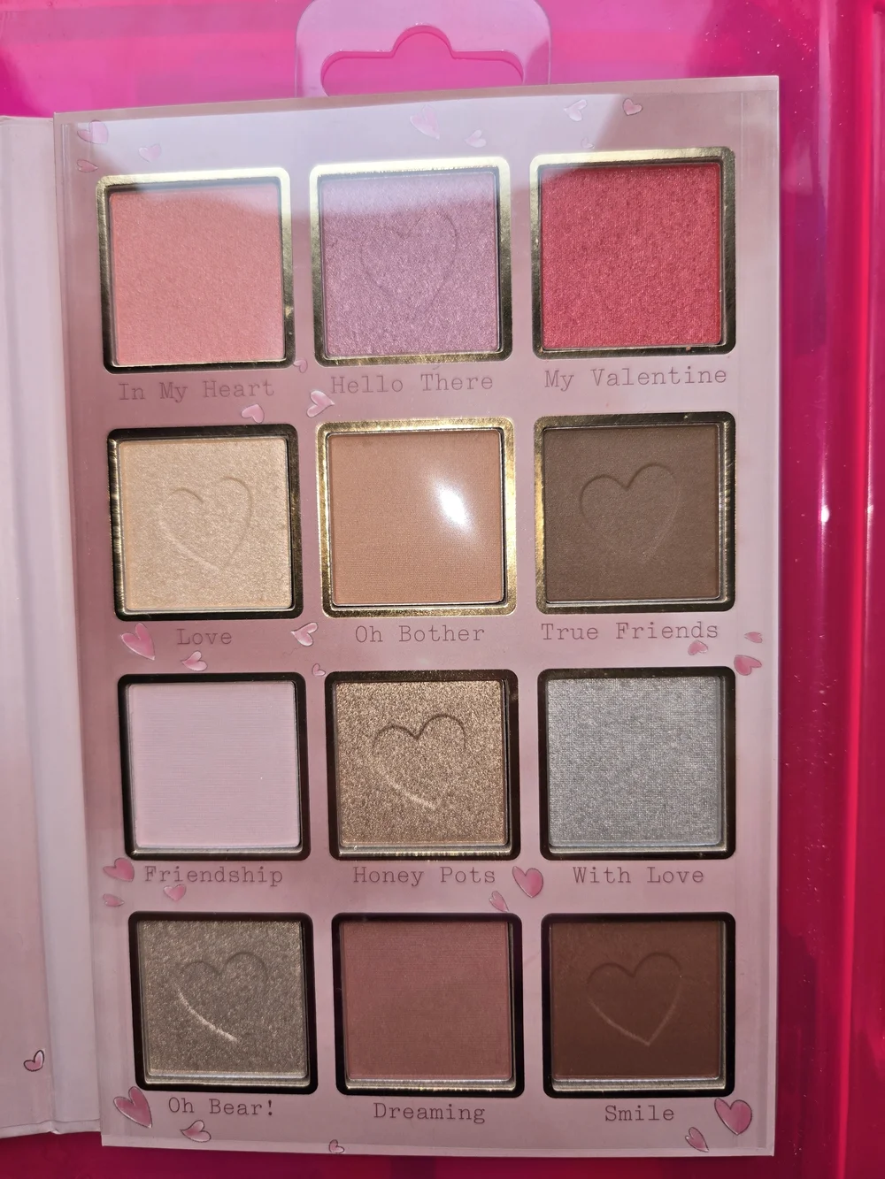 Disney Winnie the Pooh Pink Hearts Eyeshadow Palette